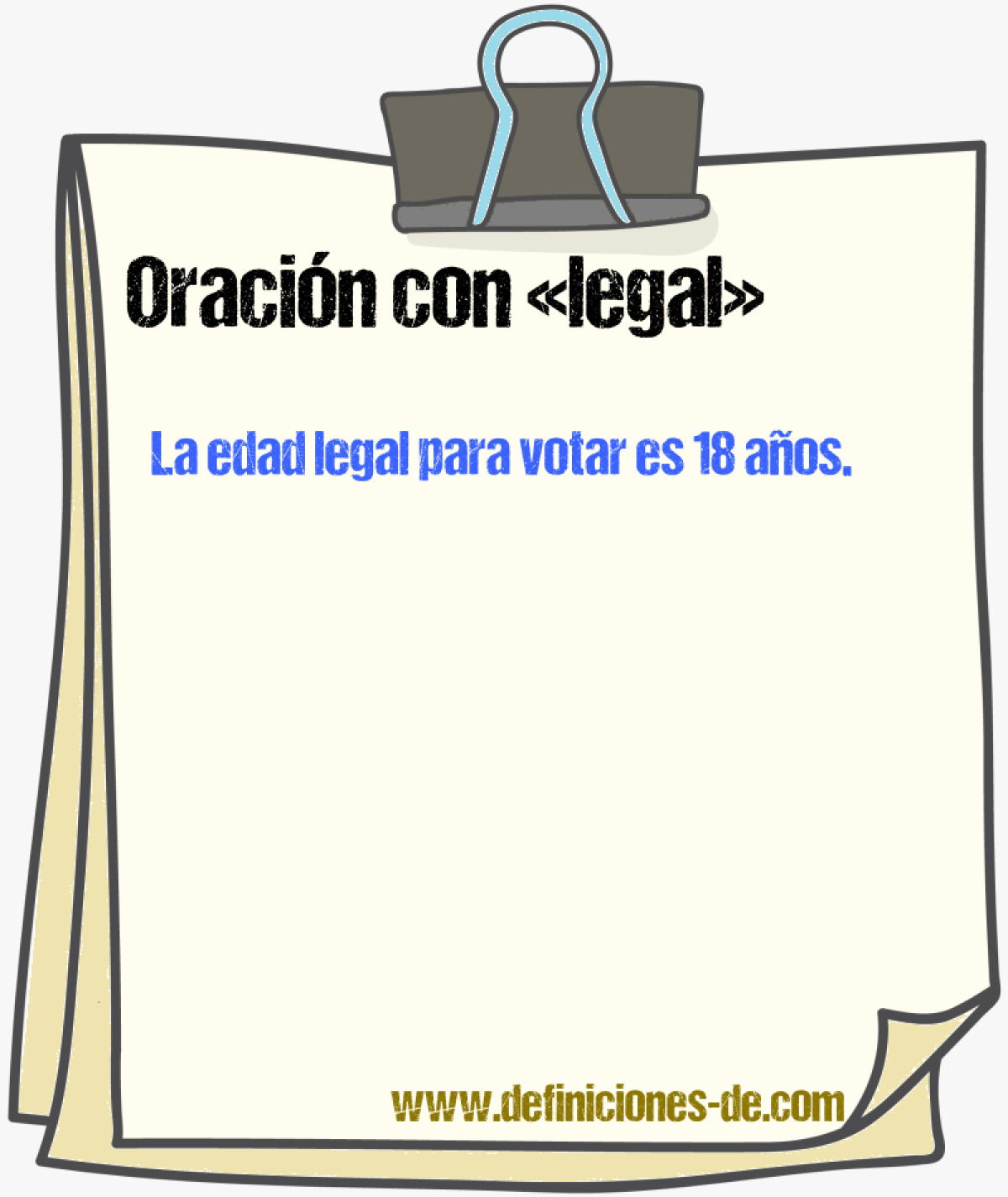 Ejemplos de oraciones con legal