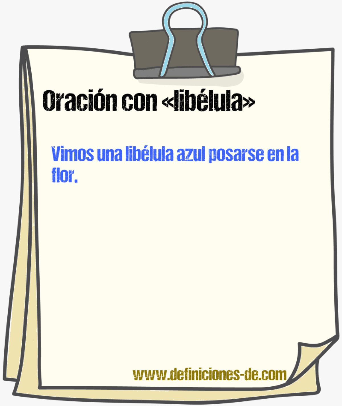 Ejemplos de oraciones con liblula