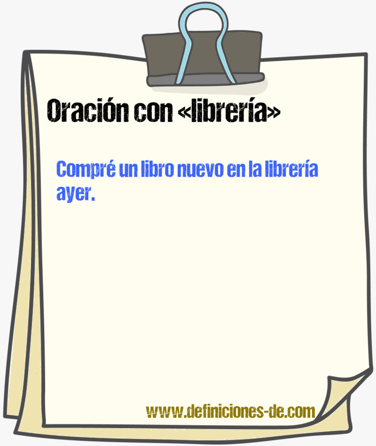 Ejemplos de oraciones con librera