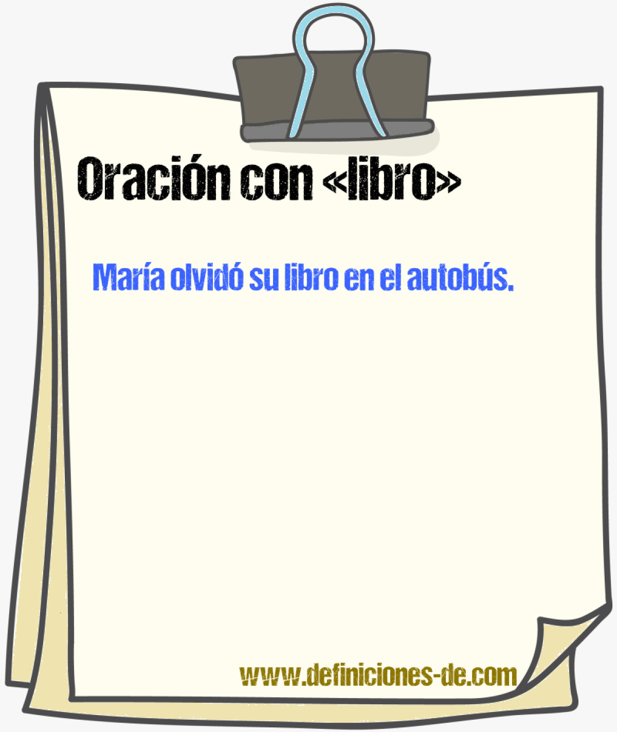 Ejemplos de oraciones con libro