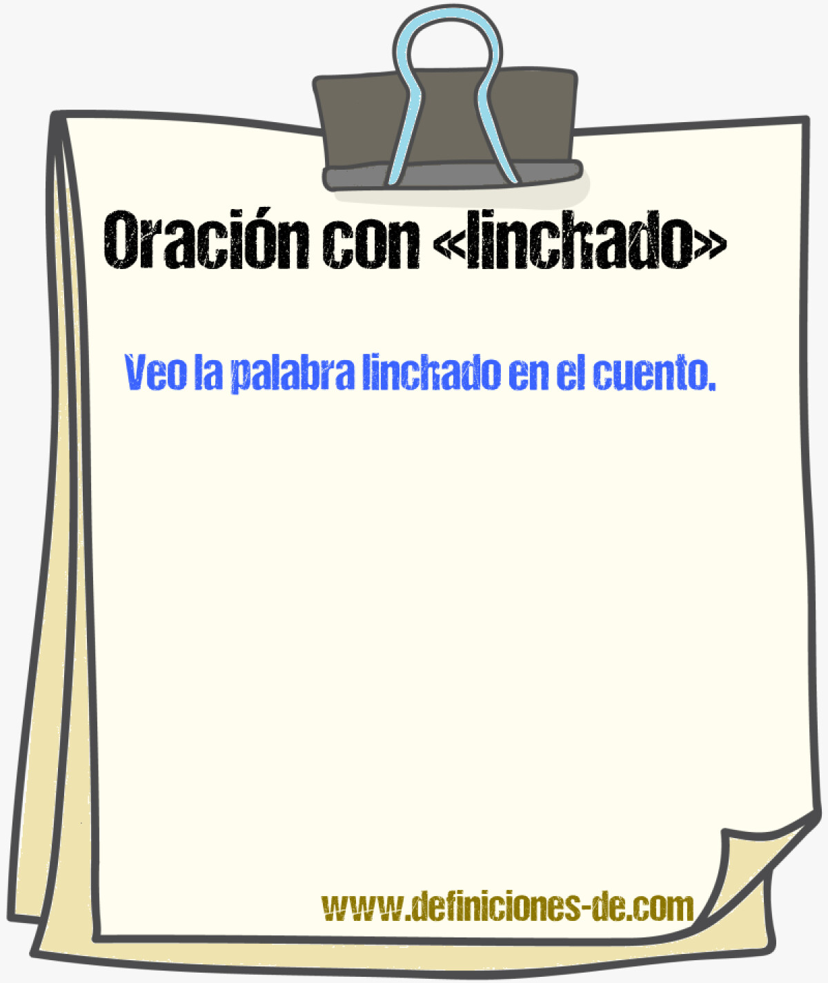 Oraciones con «linchado»
