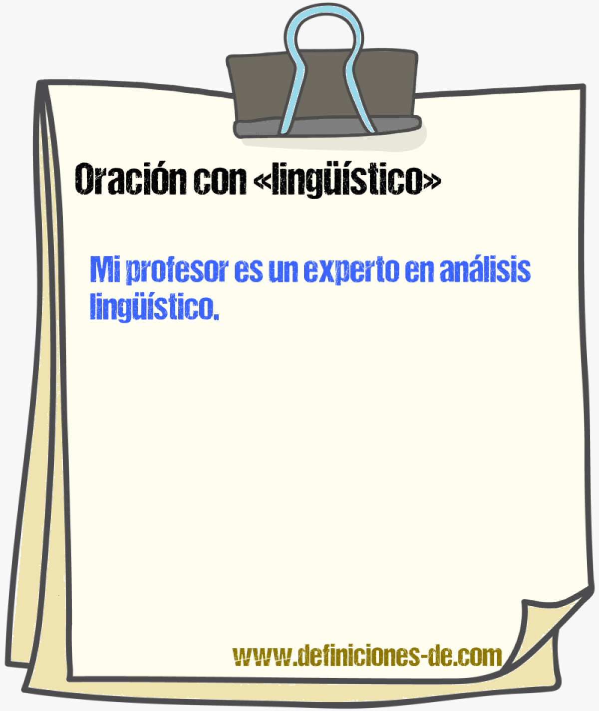 Ejemplos de oraciones con lingüístico