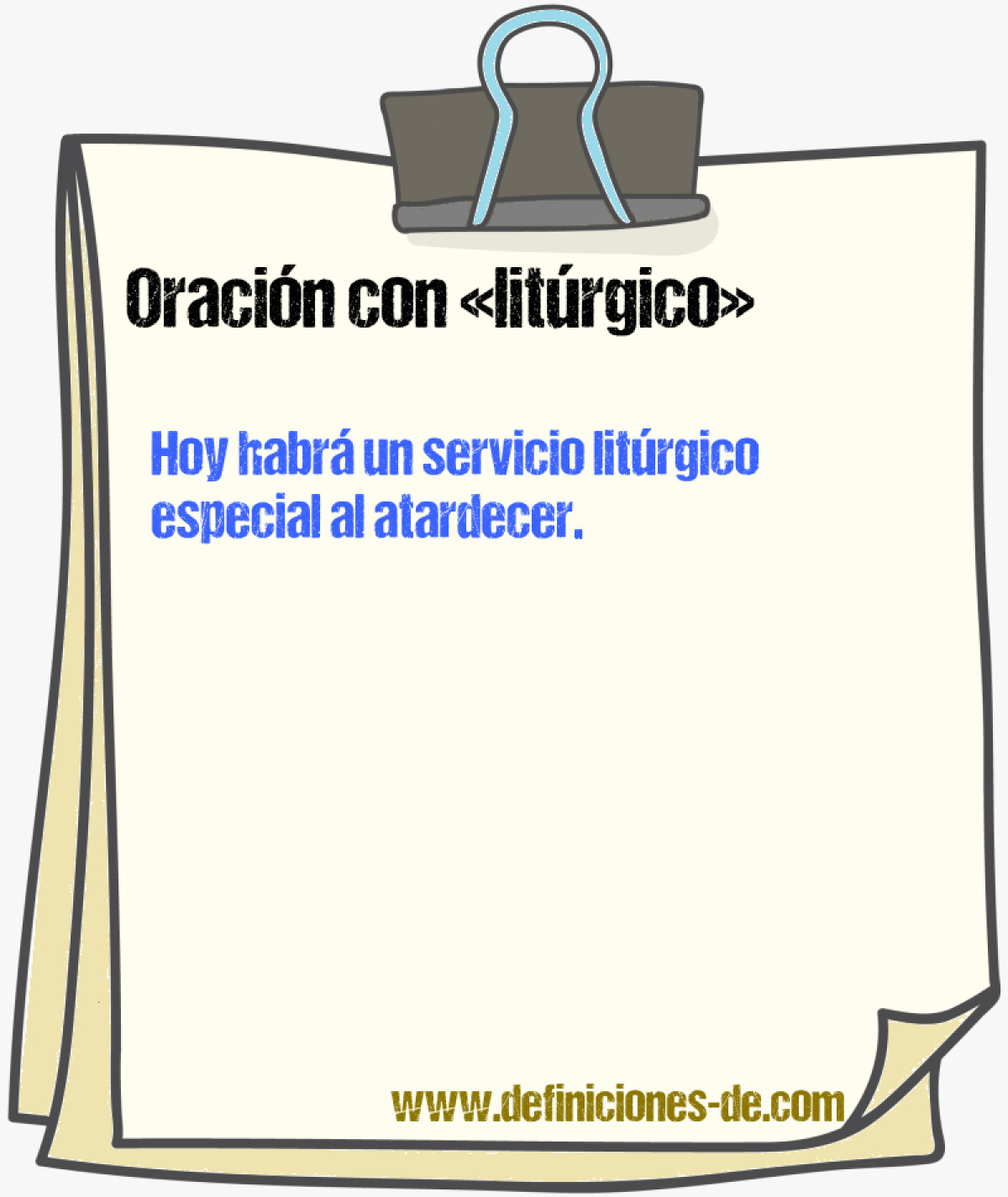 Ejemplos de oraciones con litrgico