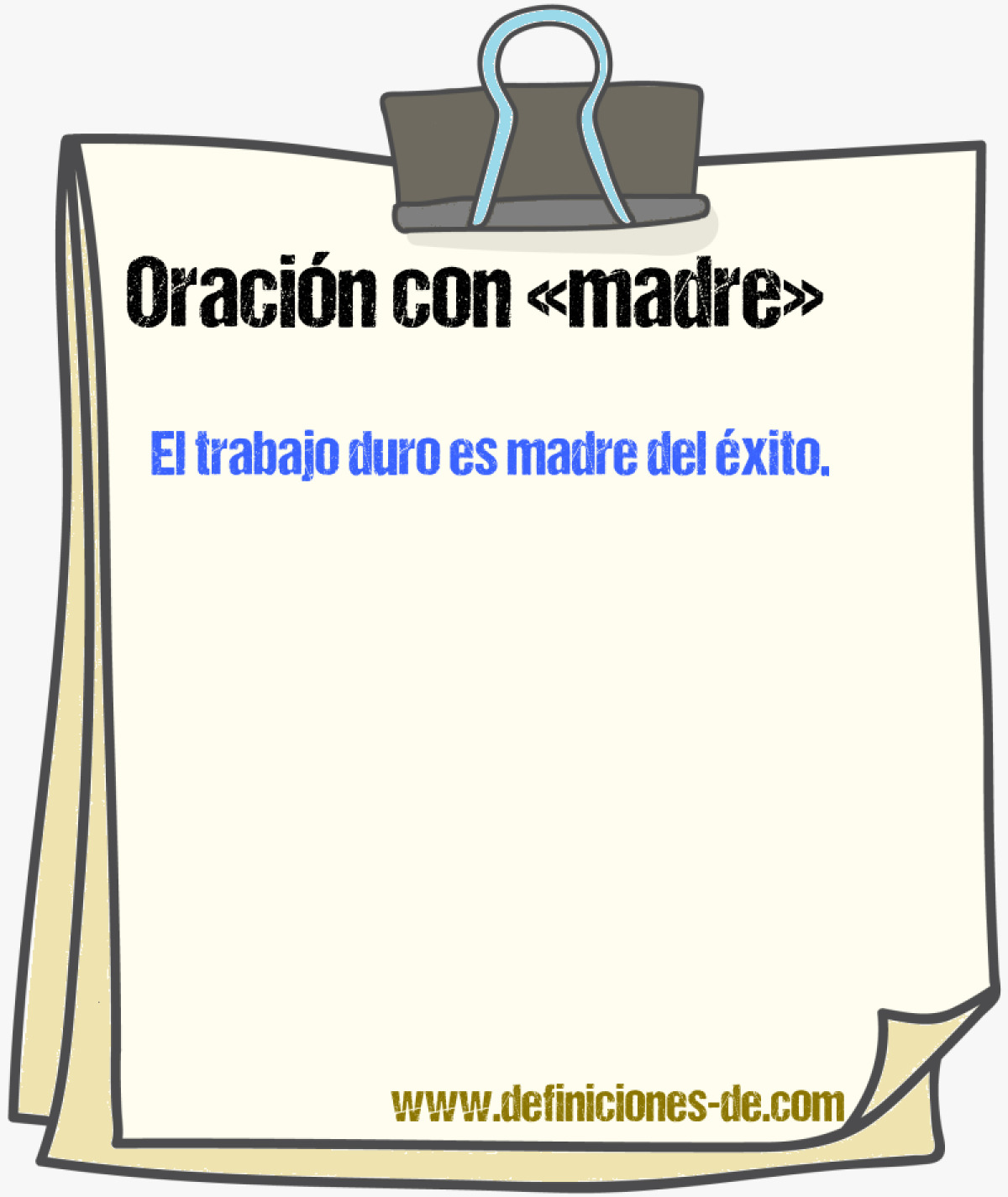 Ejemplos de oraciones con madre