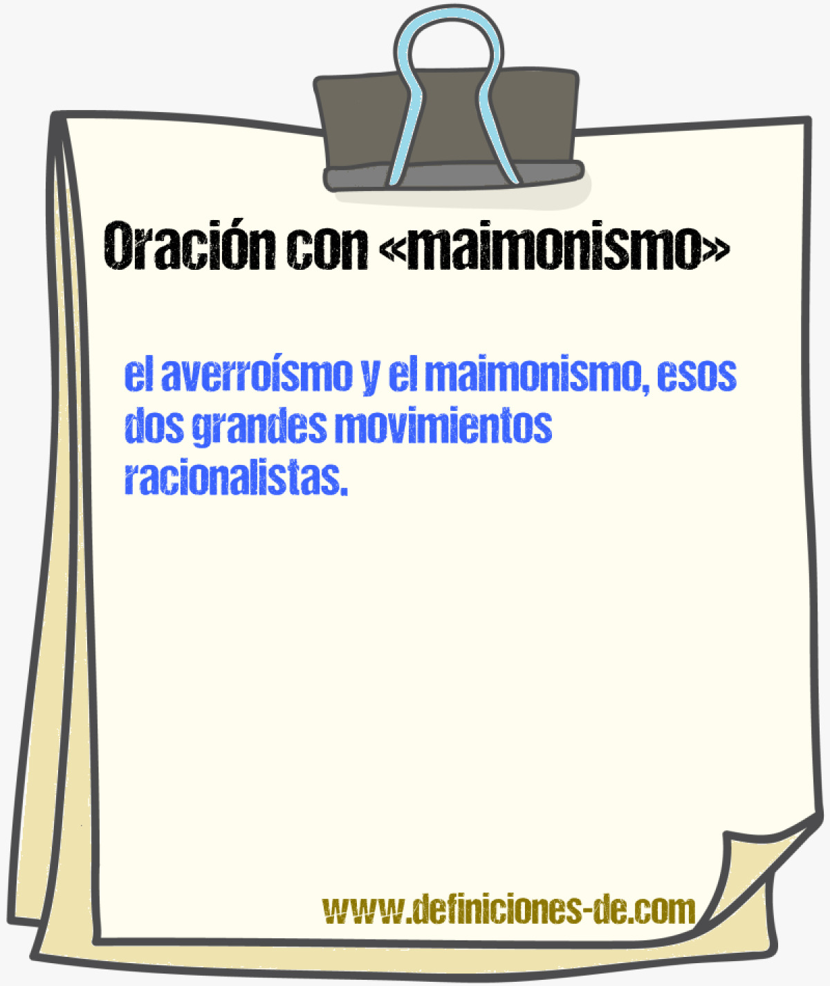 Ejemplos de oraciones con maimonismo