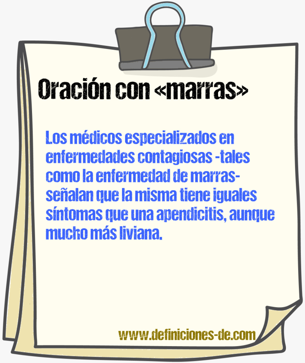 Ejemplos de oraciones con marras