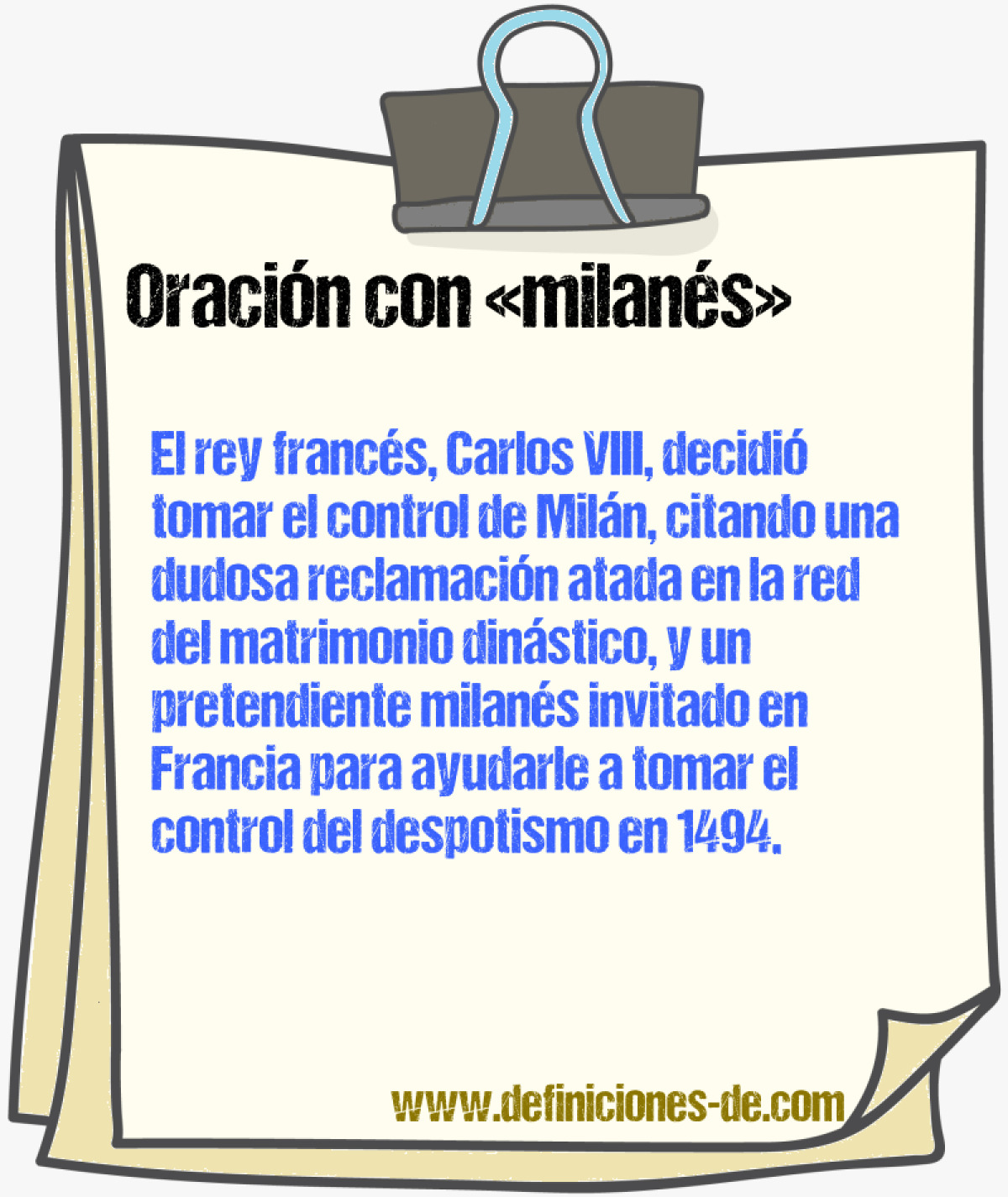 Ejemplos de oraciones con milans