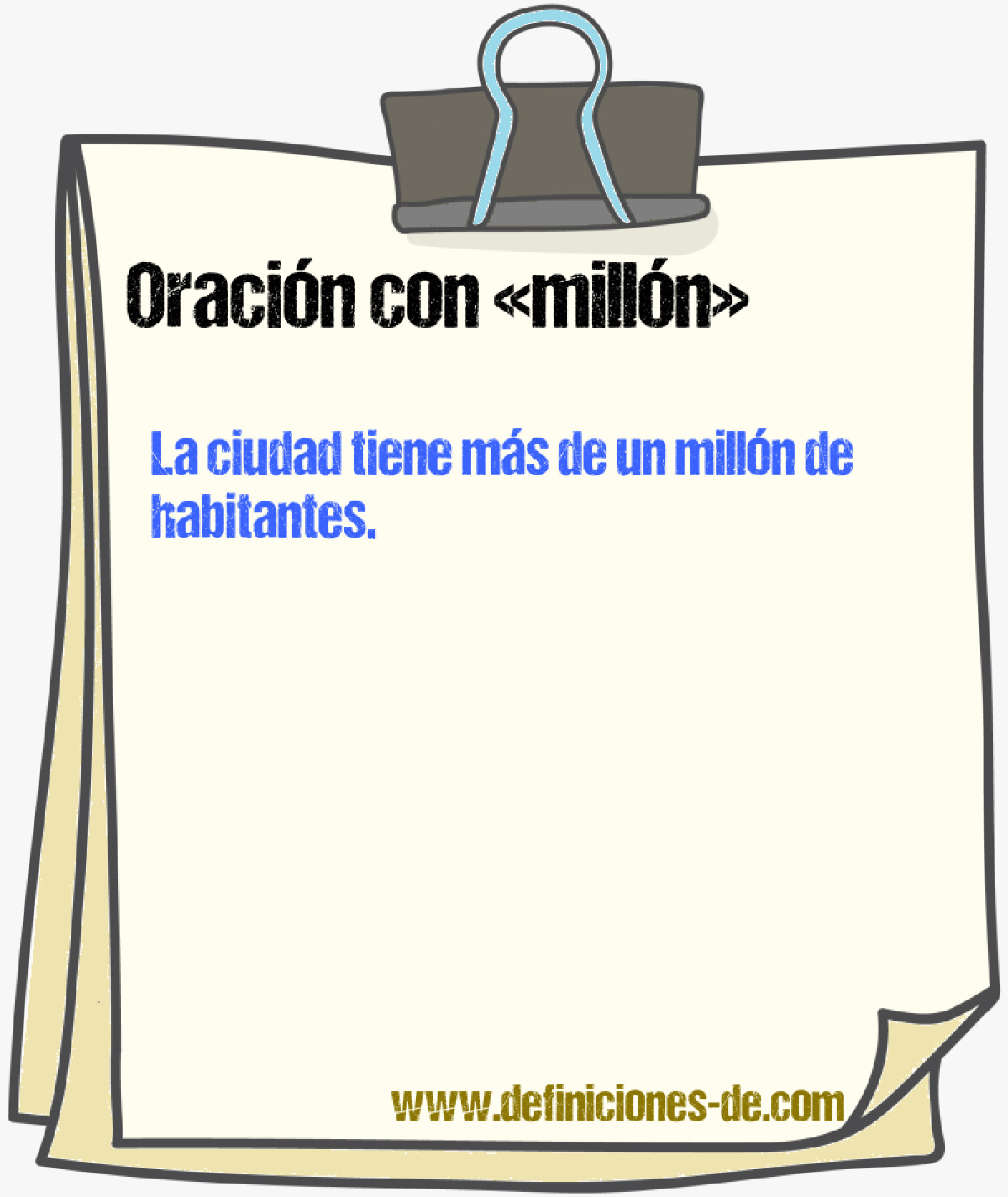 Ejemplos de oraciones con milln