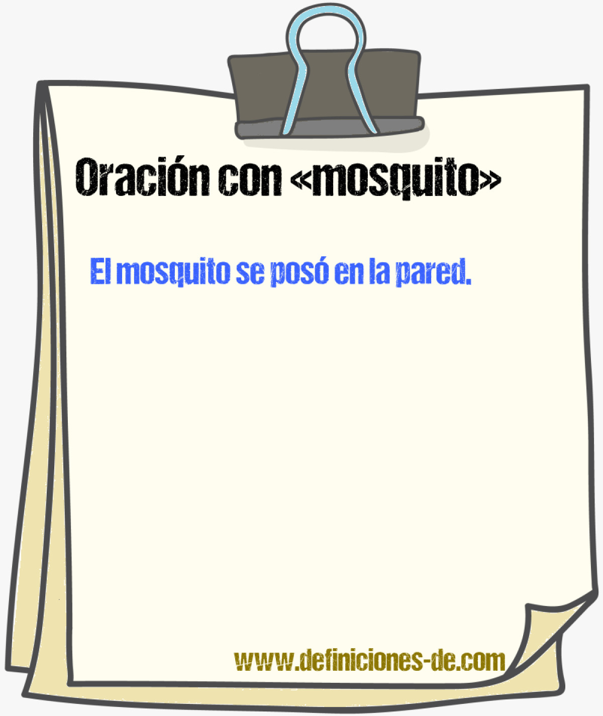 Ejemplos de oraciones con mosquito