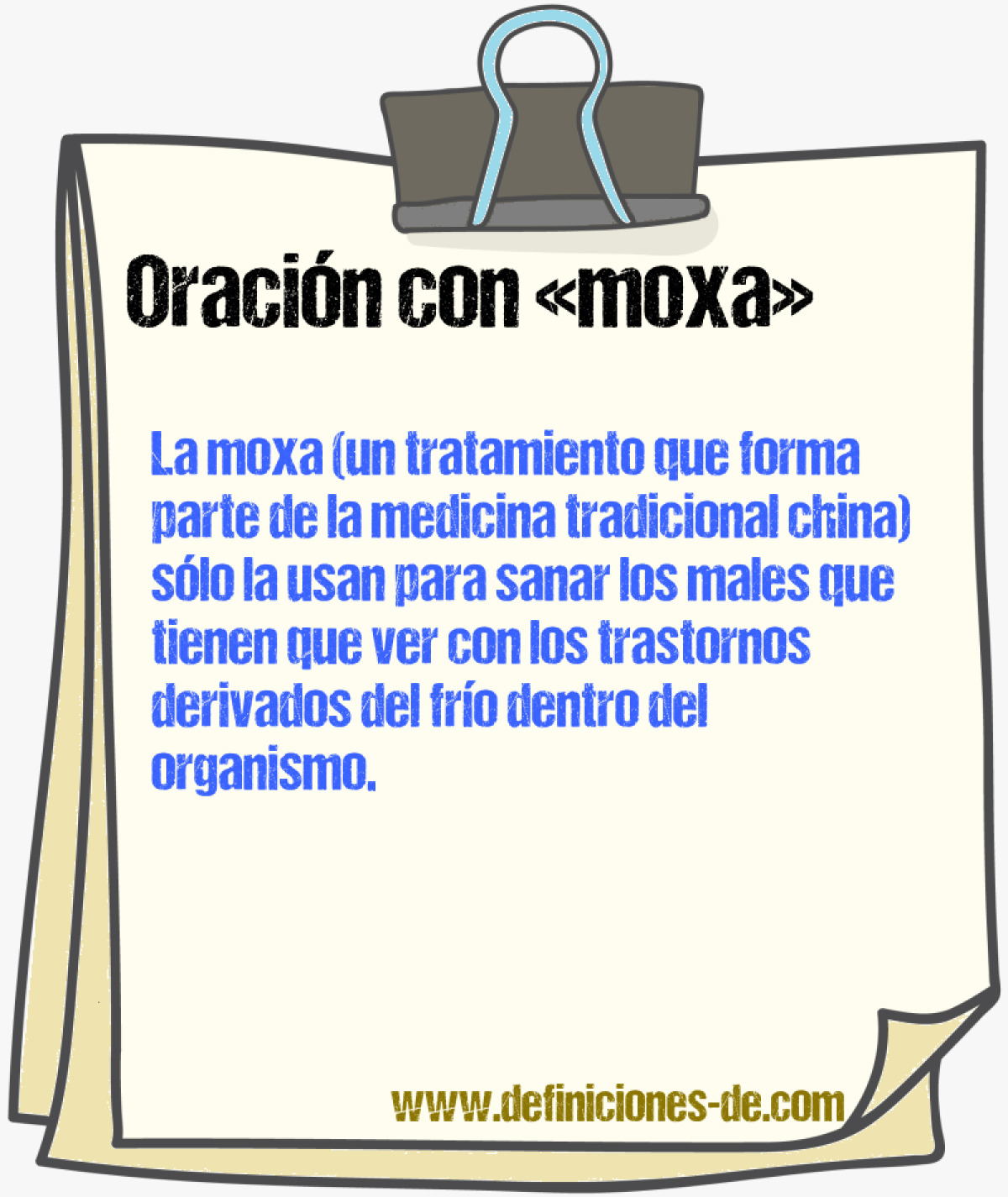 Ejemplos de oraciones con moxa