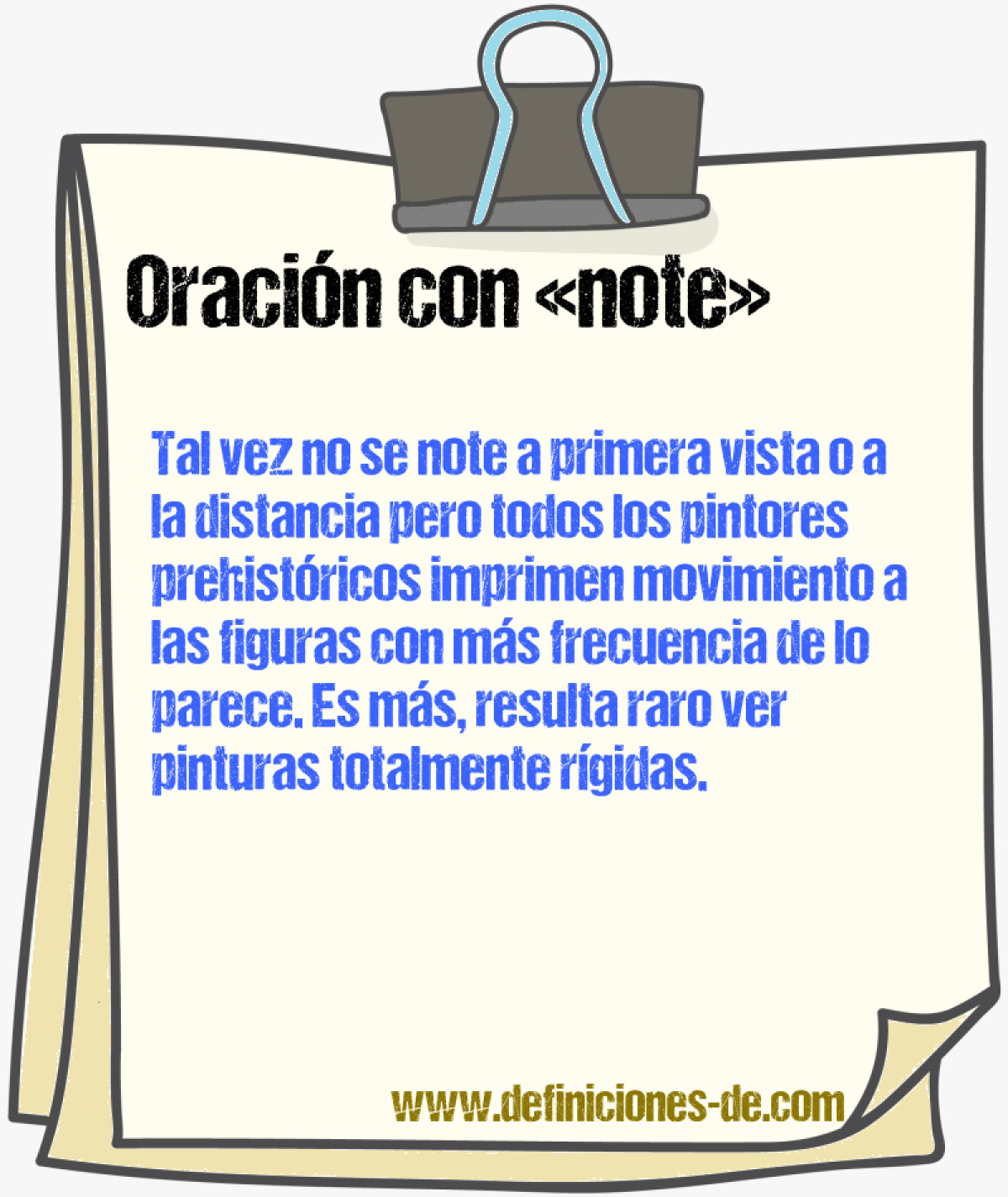 Ejemplos de oraciones con note