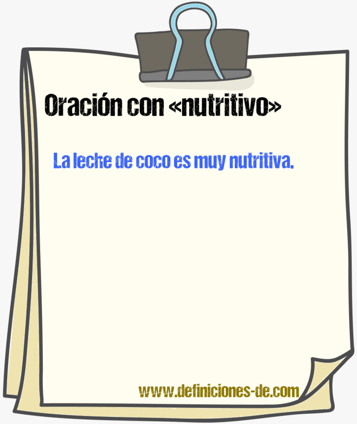 Ejemplos de oraciones con nutritivo