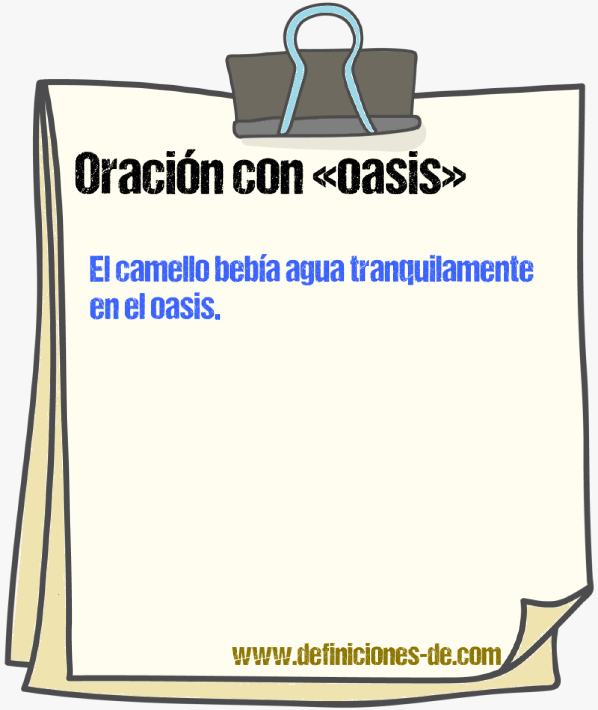 Ejemplos de oraciones con oasis