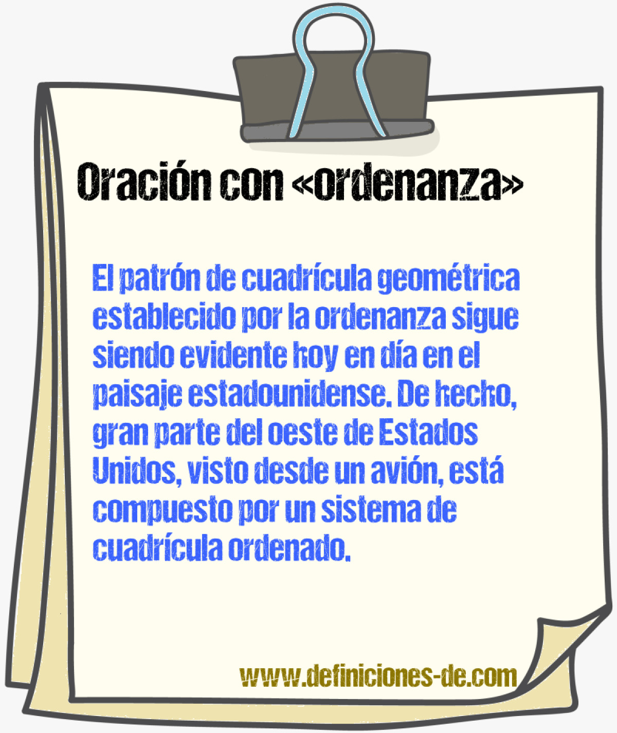 Ejemplos de oraciones con ordenanza