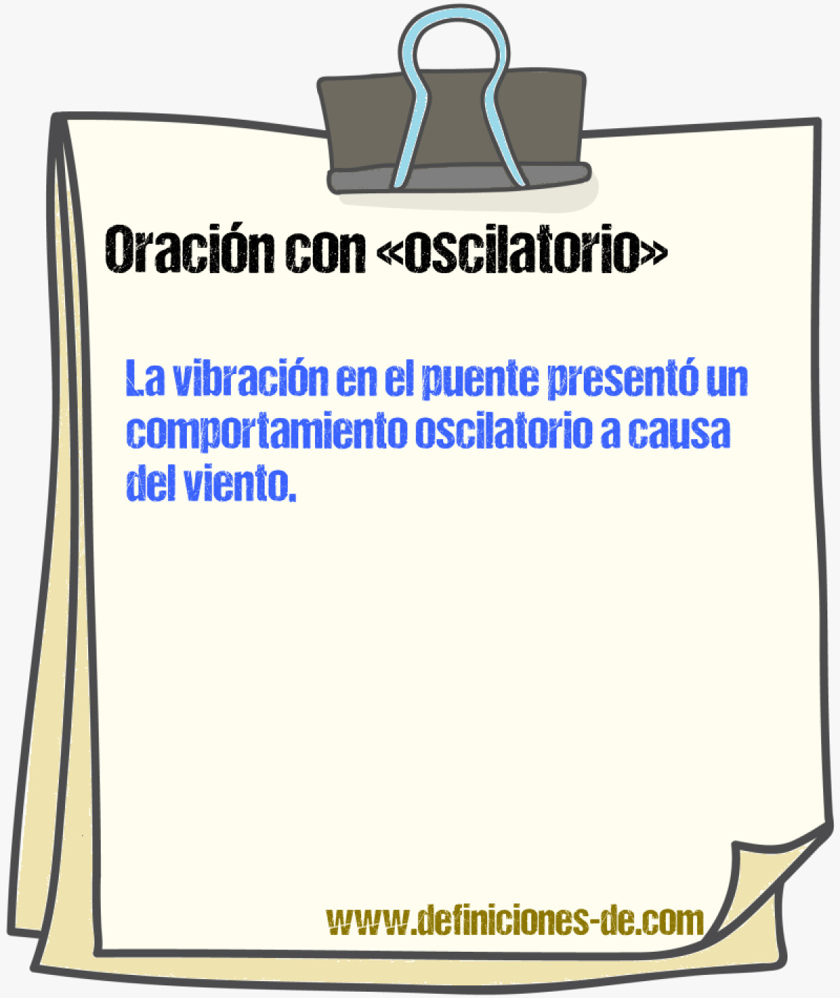 Ejemplos de oraciones con oscilatorio