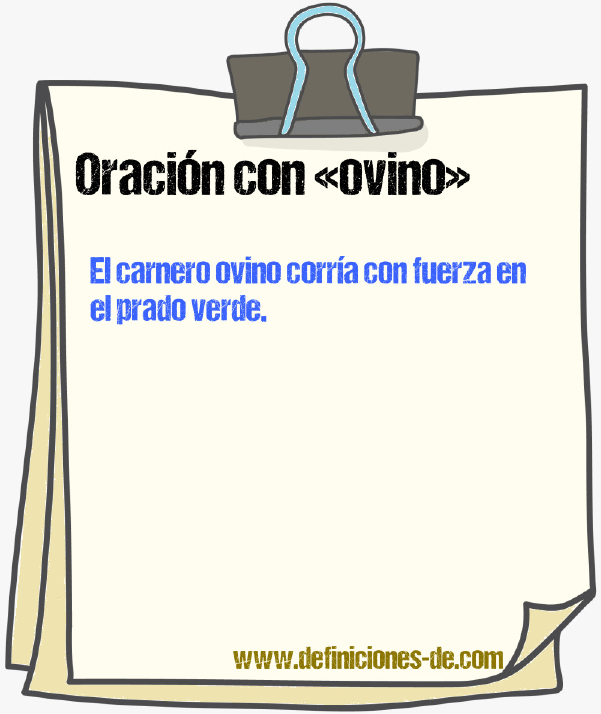 Ejemplos de oraciones con ovino