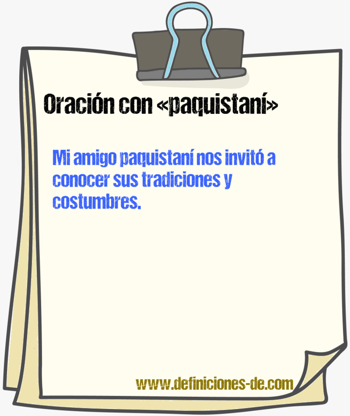 Ejemplos de oraciones con paquistan