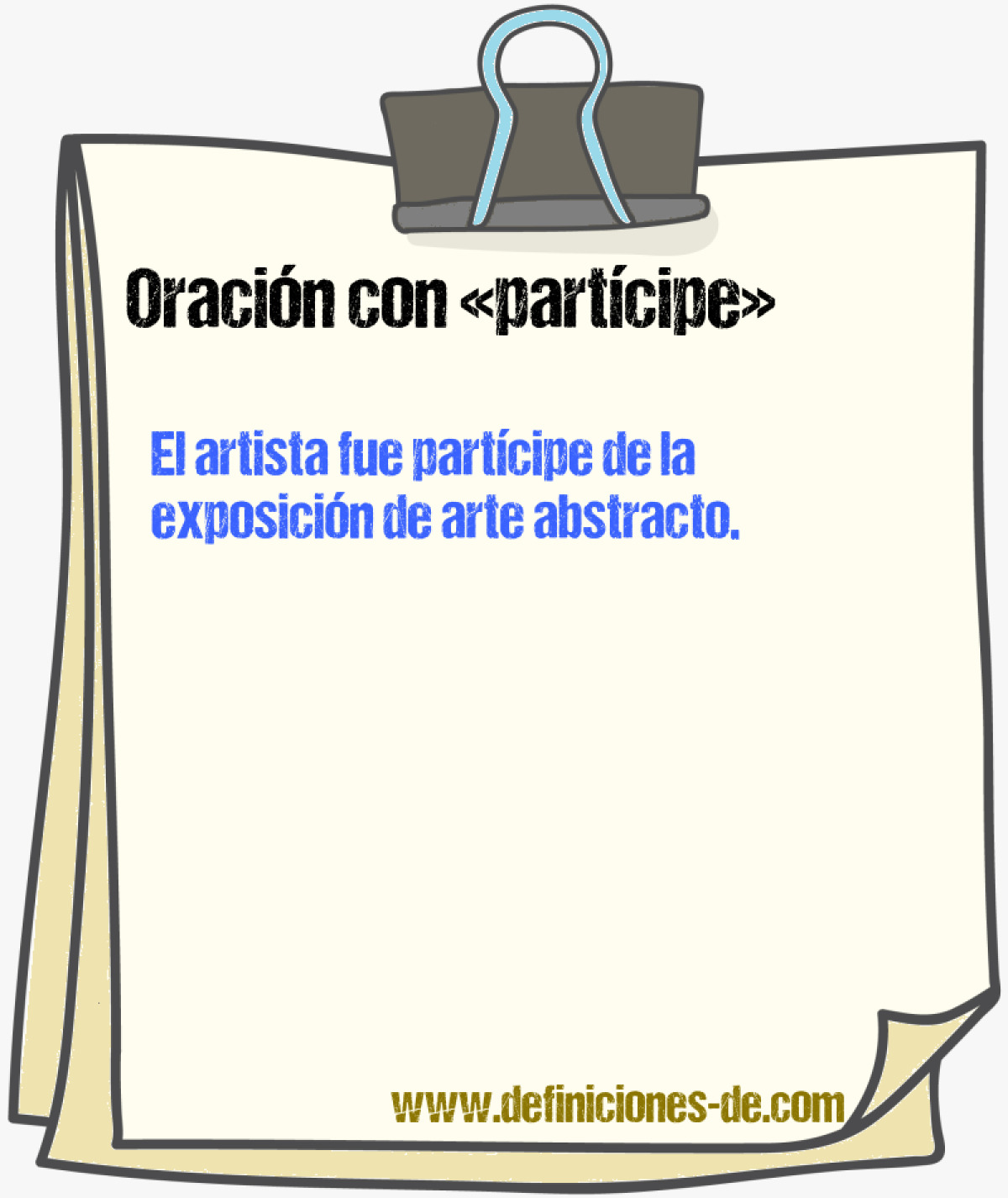 Ejemplos de oraciones con partcipe