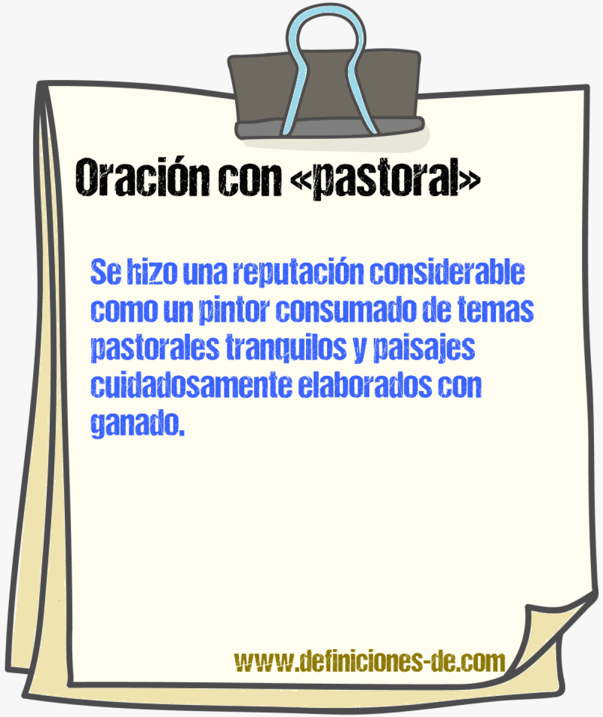 Ejemplos de oraciones con pastoral