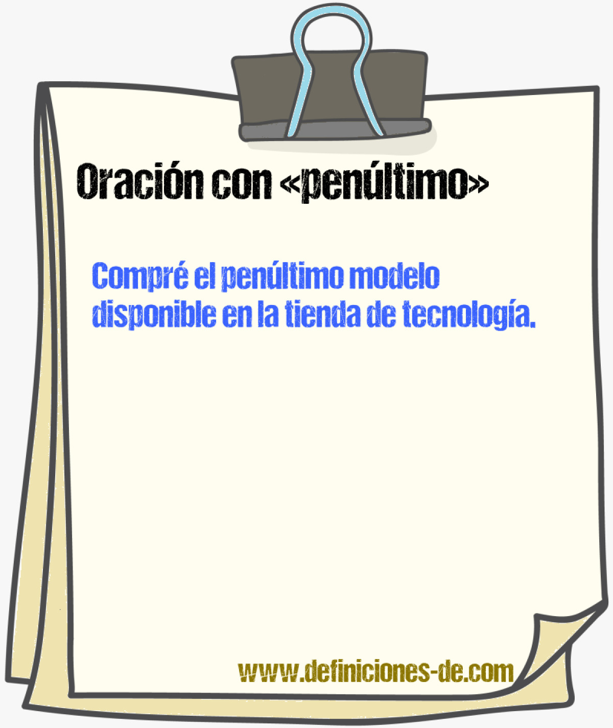 Ejemplos de oraciones con penltimo