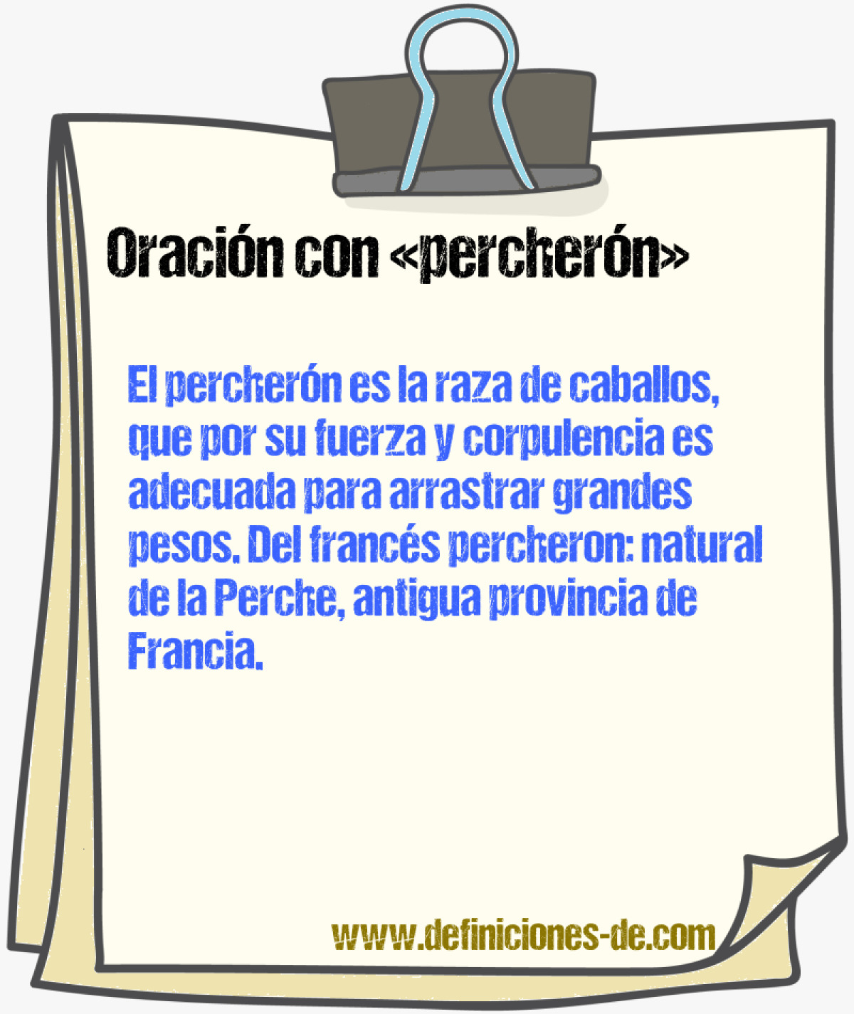 Ejemplos de oraciones con perchern