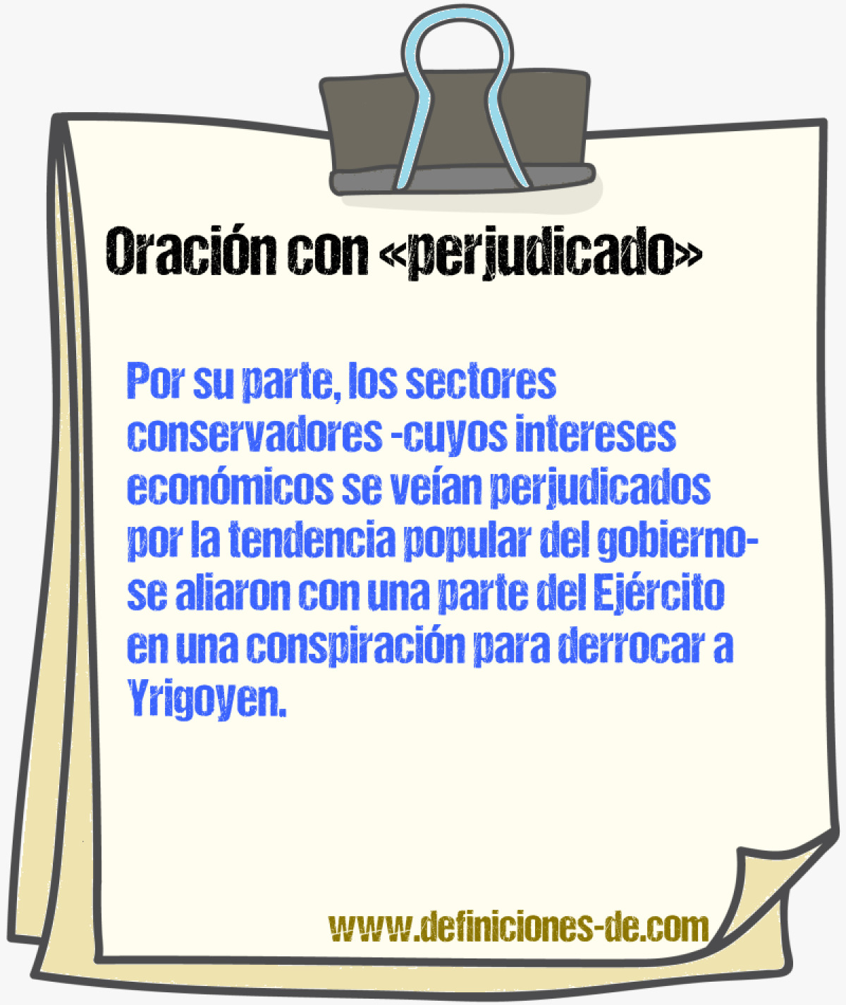 Ejemplos de oraciones con perjudicado