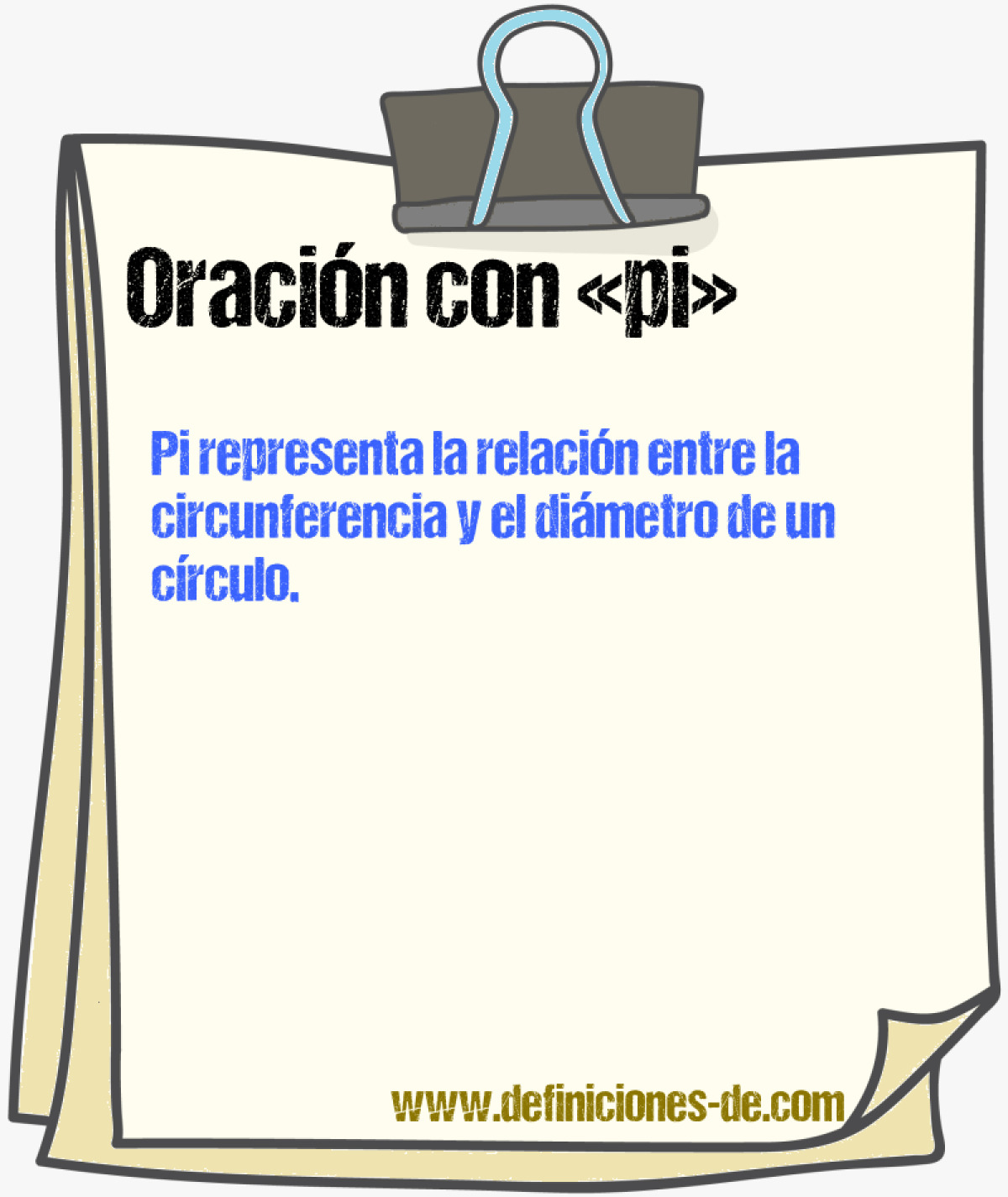 Ejemplos de oraciones con pi