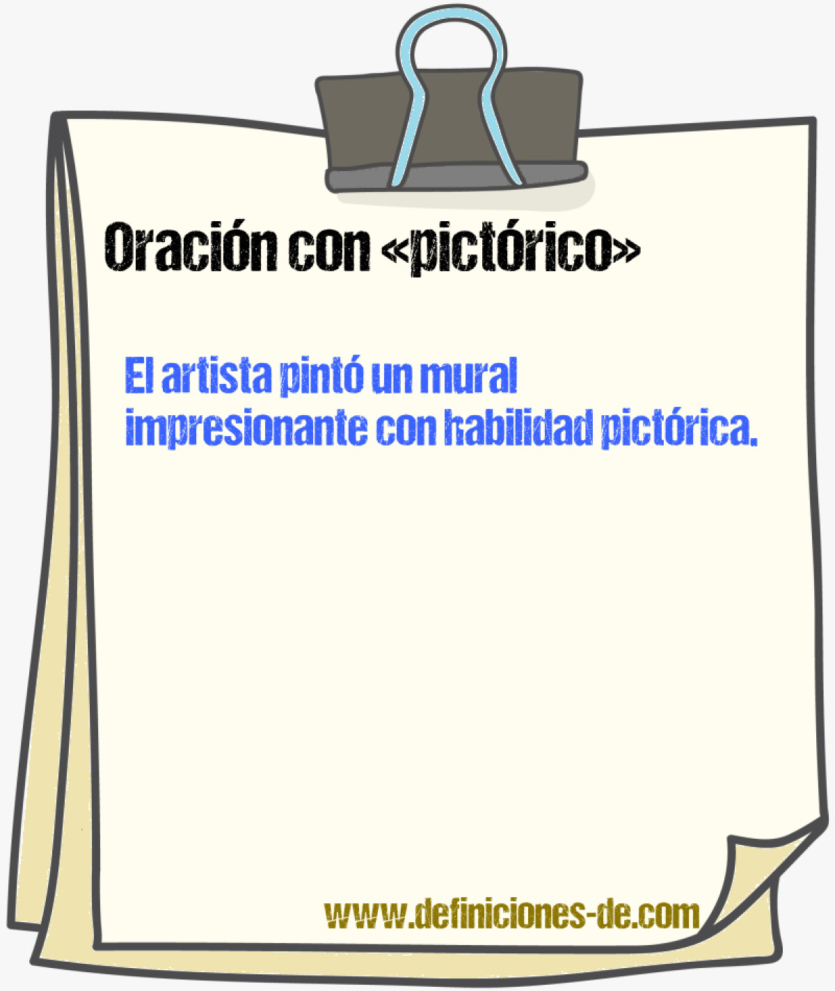 Ejemplos de oraciones con pictrico