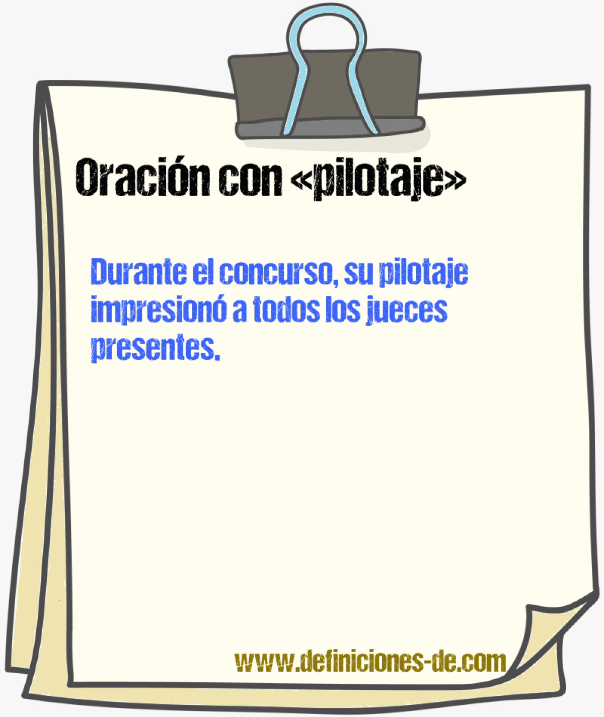 Ejemplos de oraciones con pilotaje