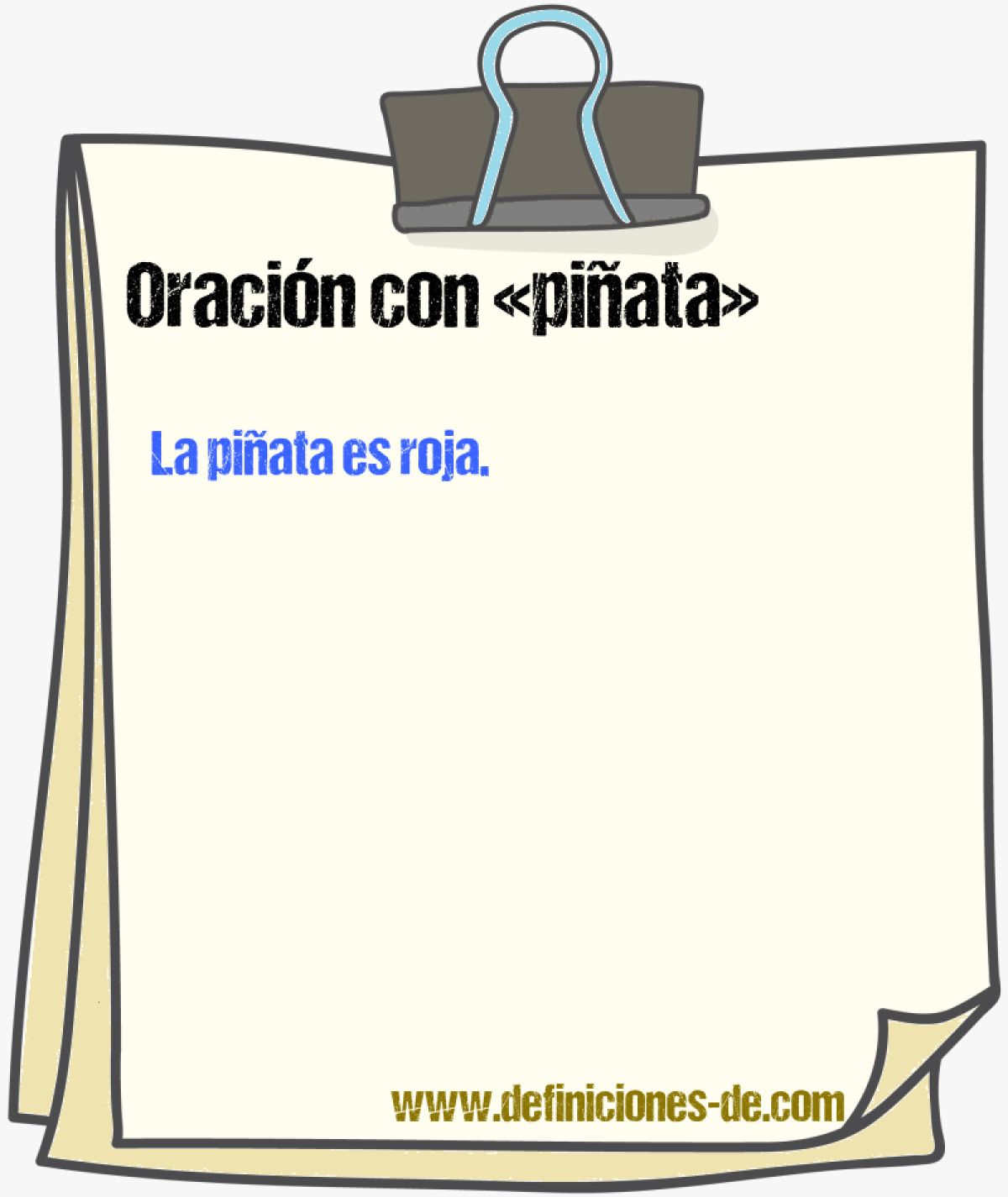 Ejemplos de oraciones con piñata