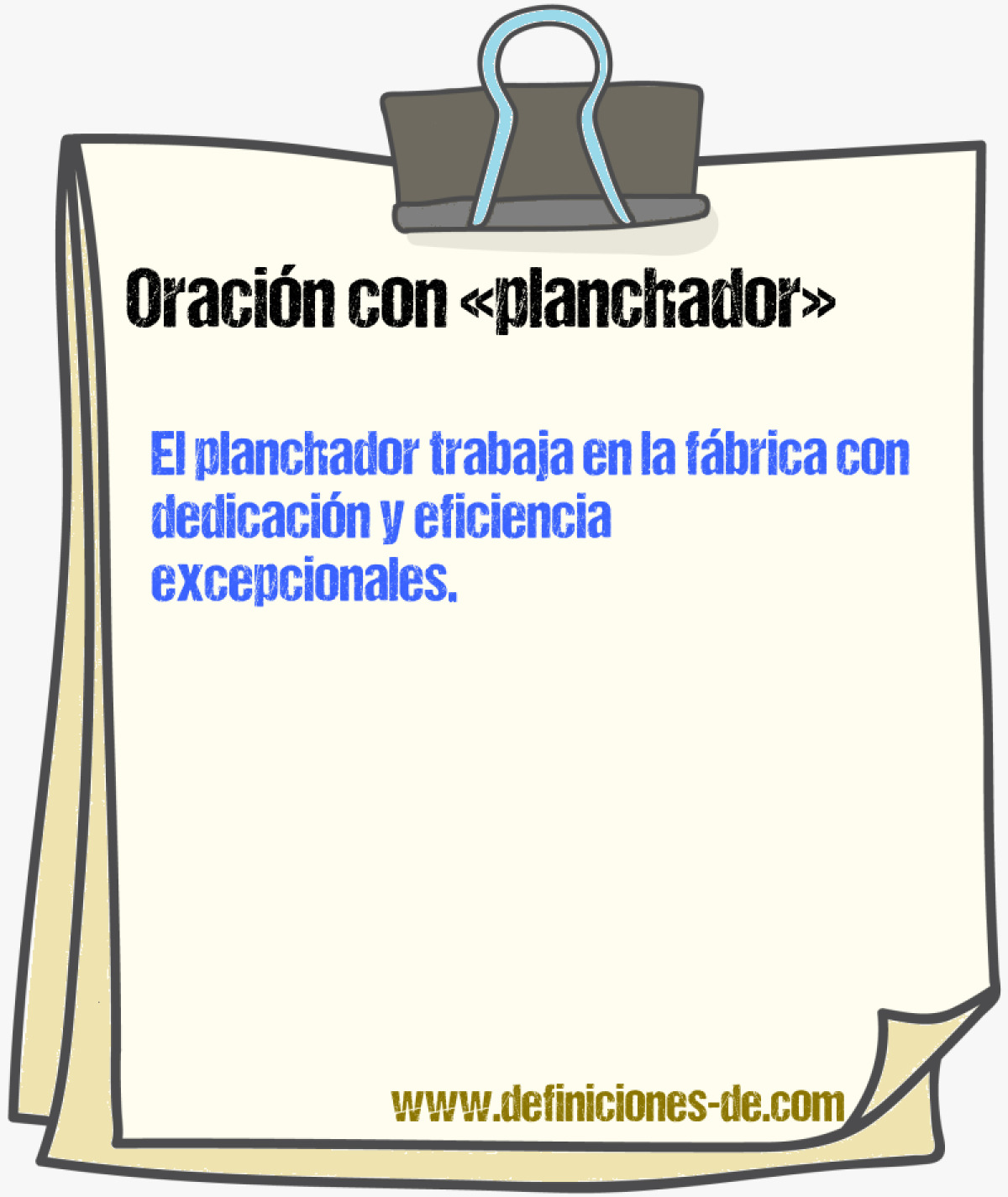 Ejemplos de oraciones con planchador