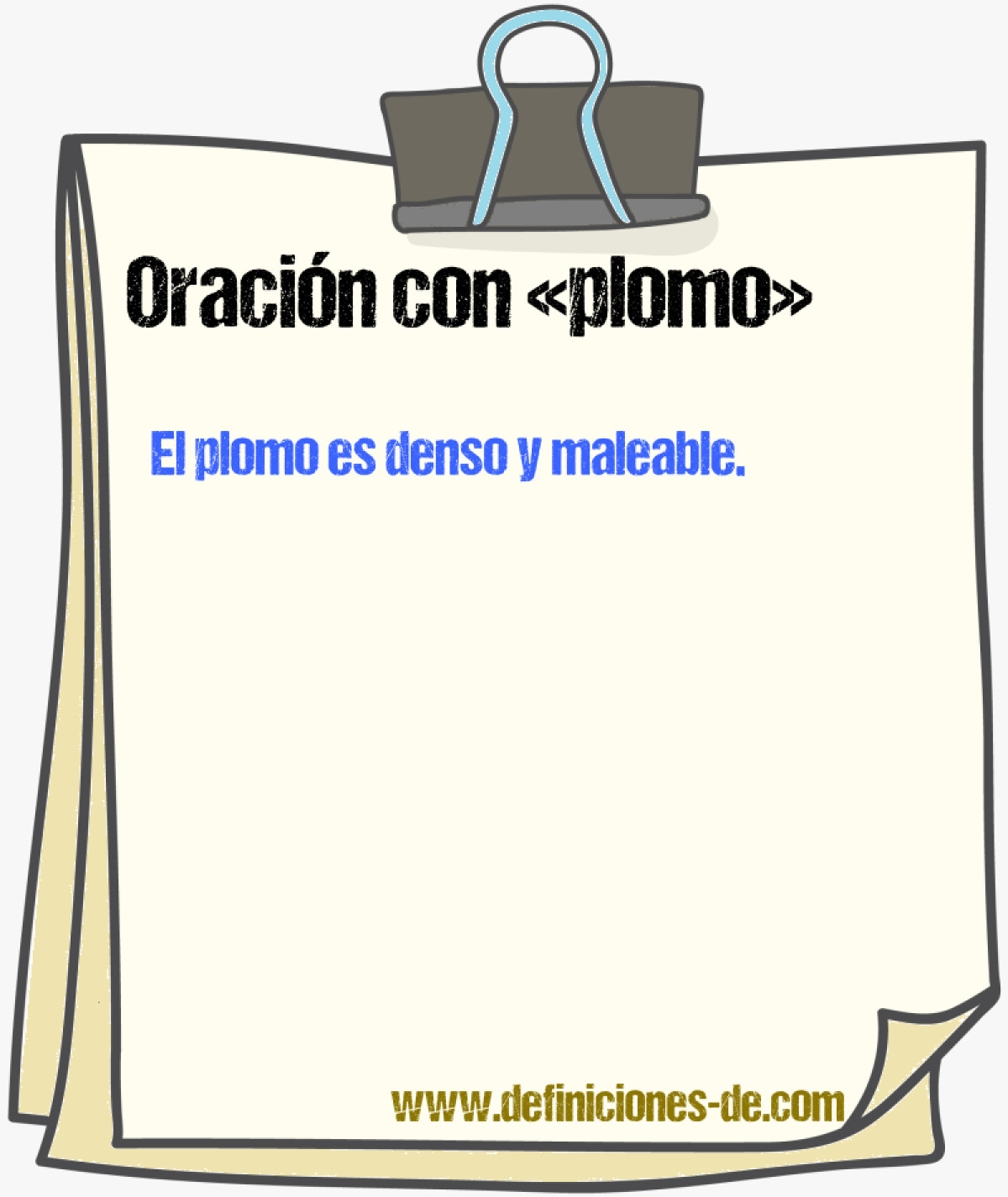 Ejemplos de oraciones con plomo