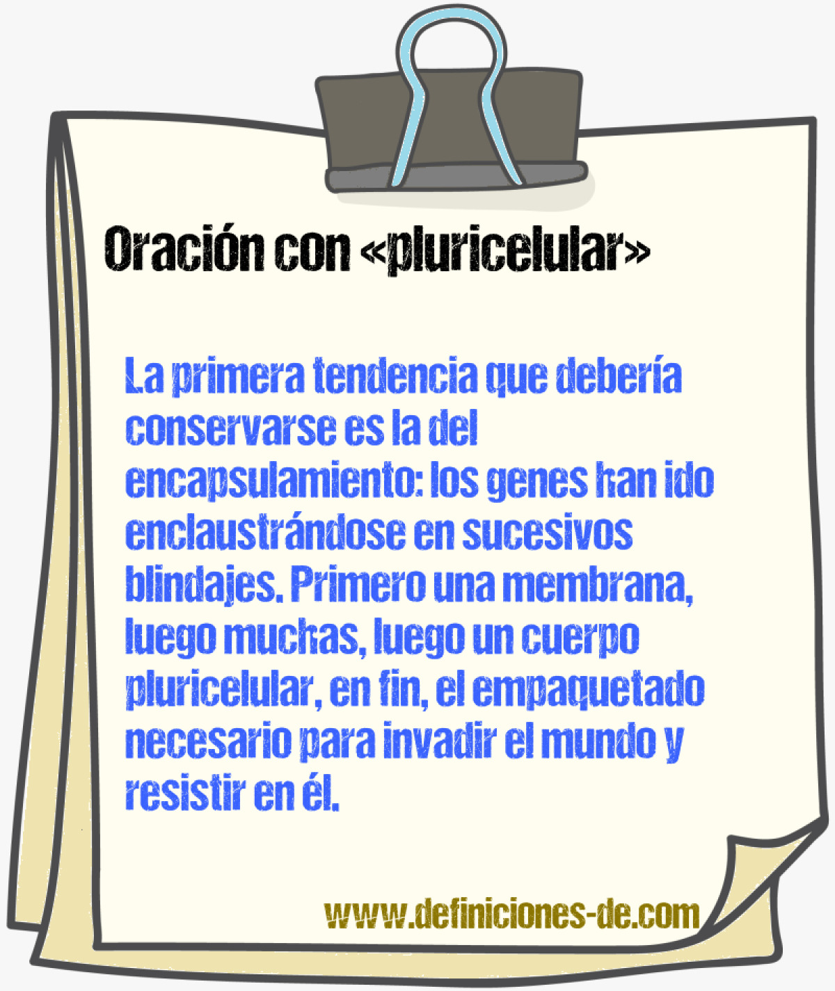 Ejemplos de oraciones con pluricelular