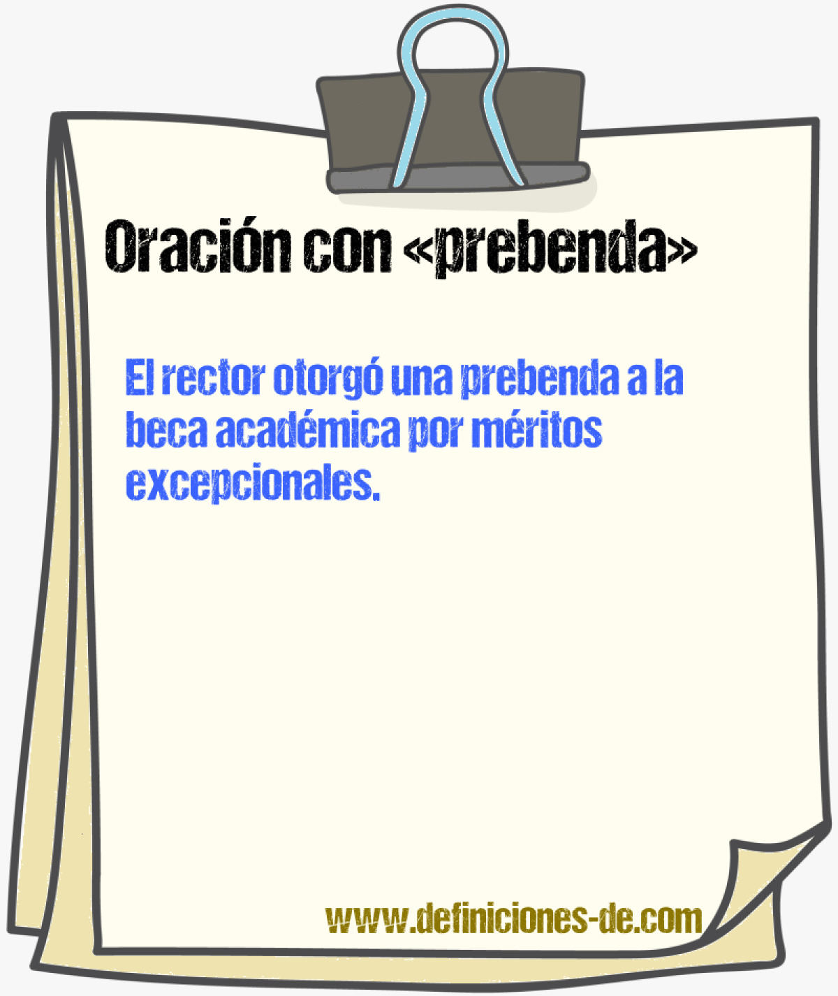 Ejemplos de oraciones con prebenda