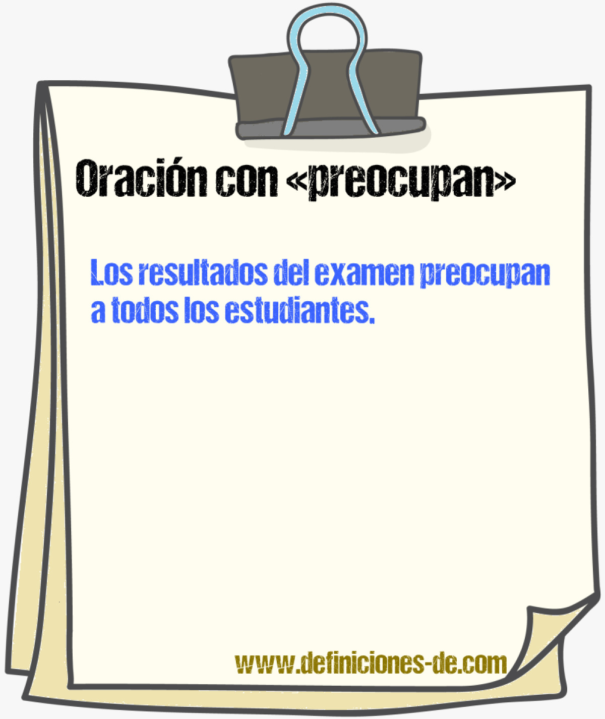 Ejemplos de oraciones con preocupan