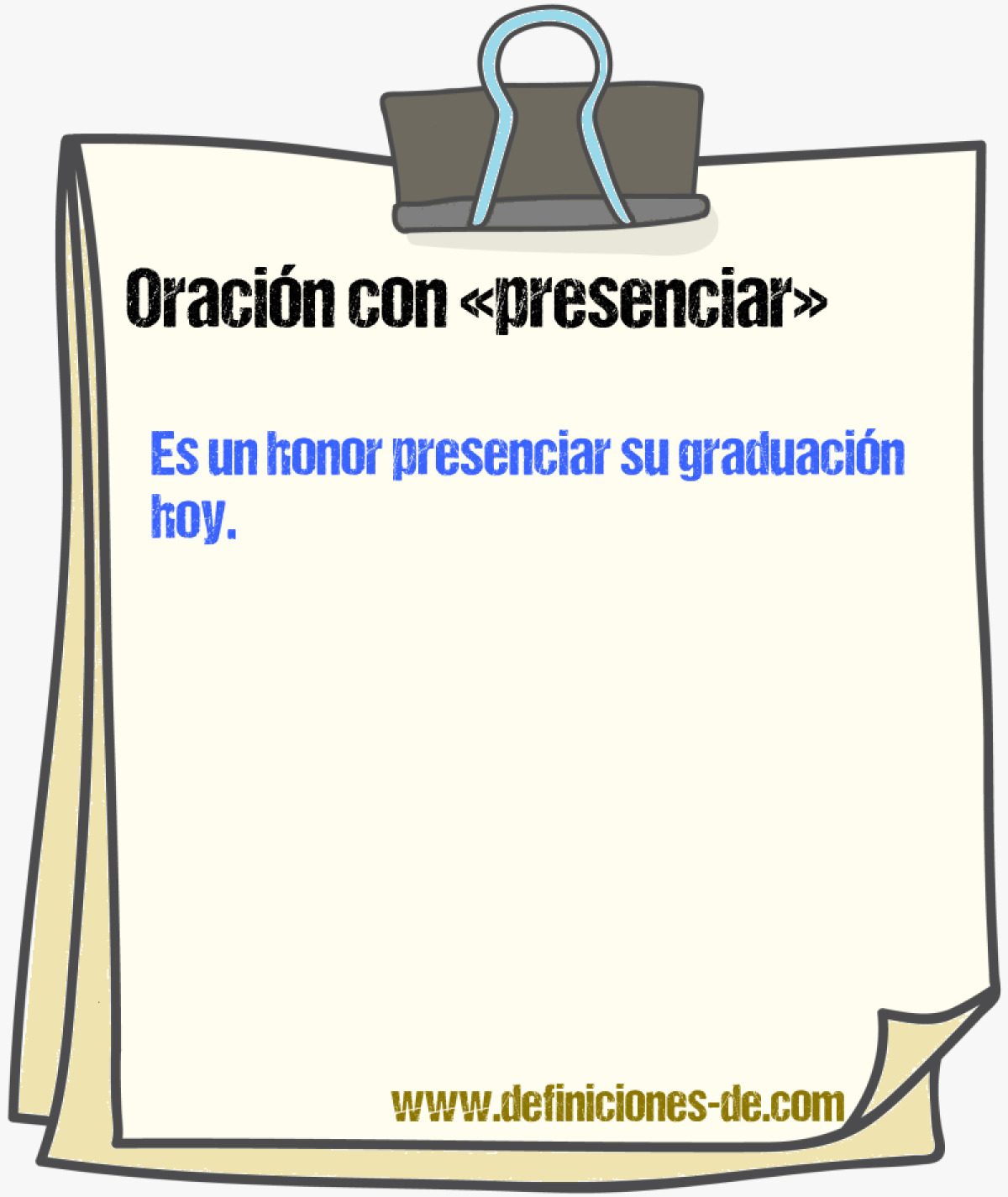 Ejemplos de oraciones con presenciar