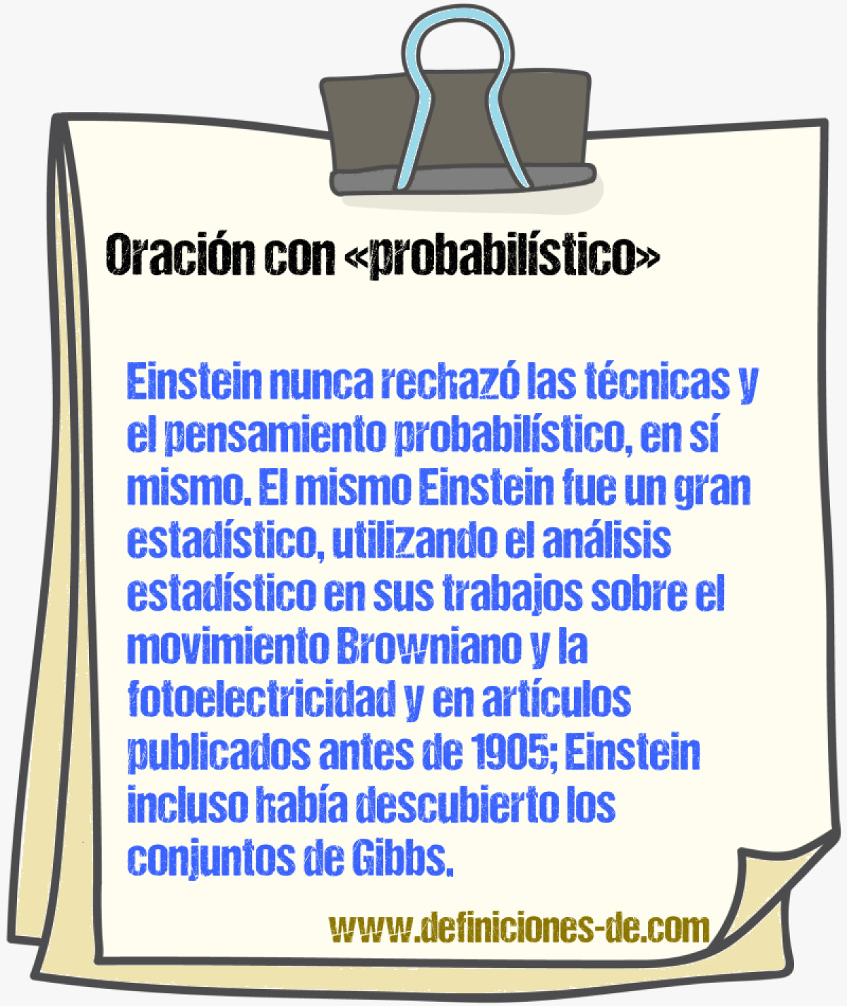 Ejemplos de oraciones con probabilstico