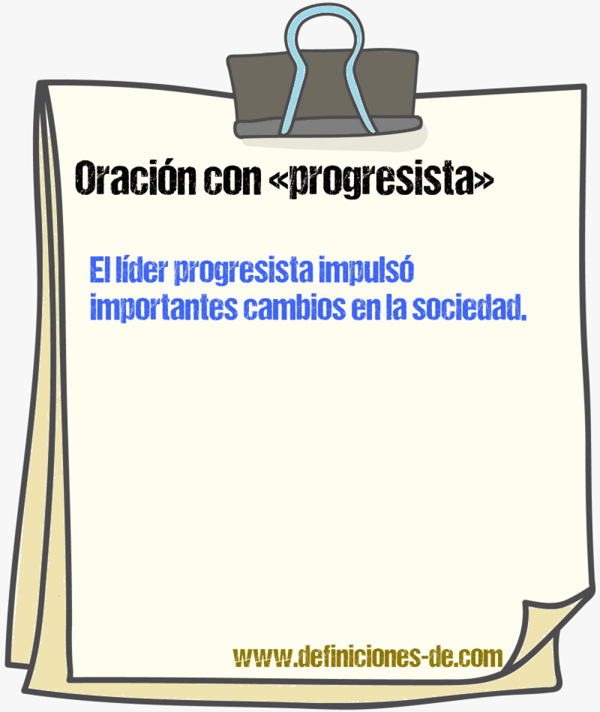 Ejemplos de oraciones con progresista