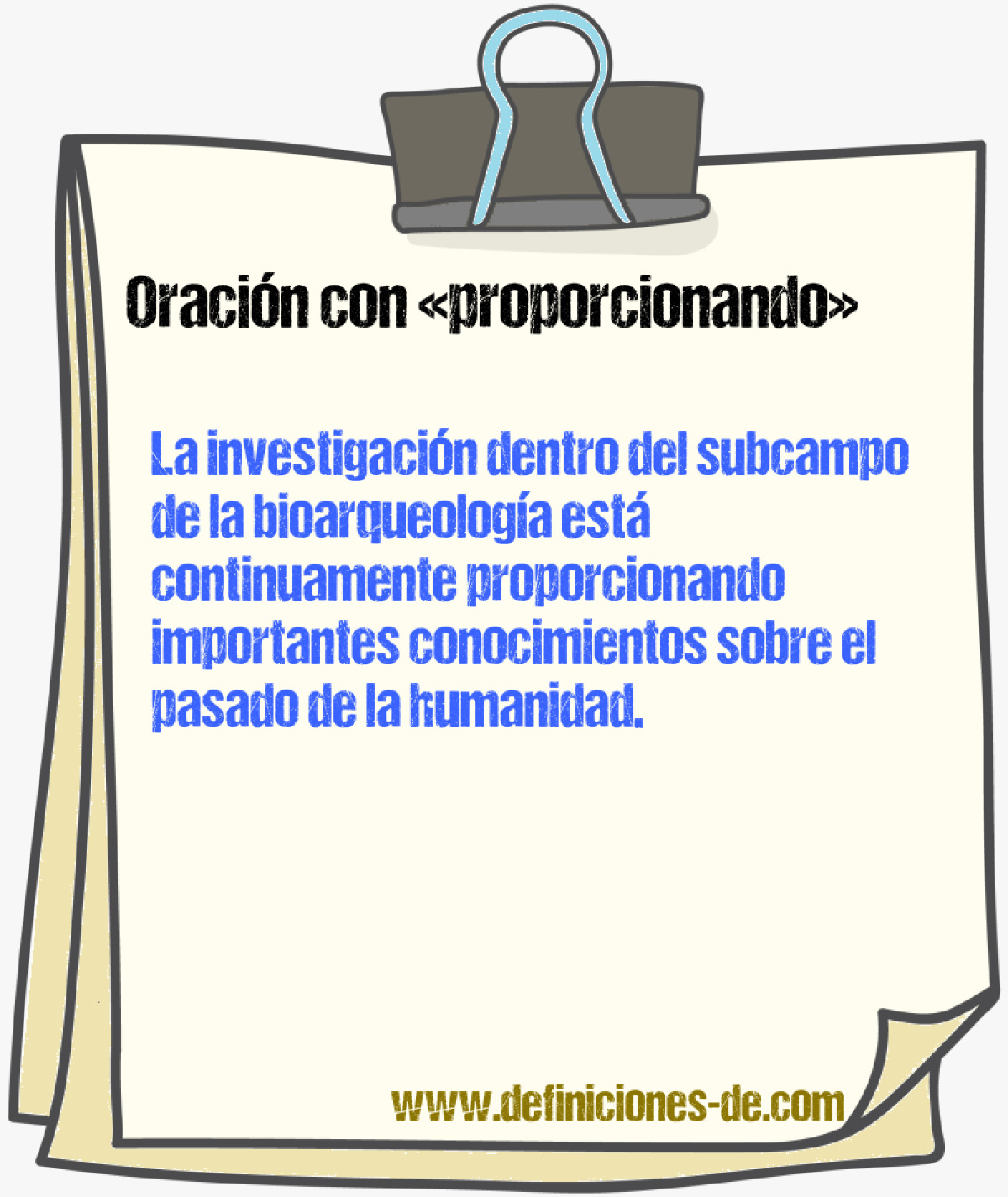 Ejemplos de oraciones con proporcionando