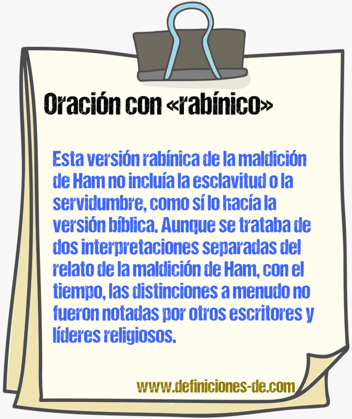 Ejemplos de oraciones con rabnico