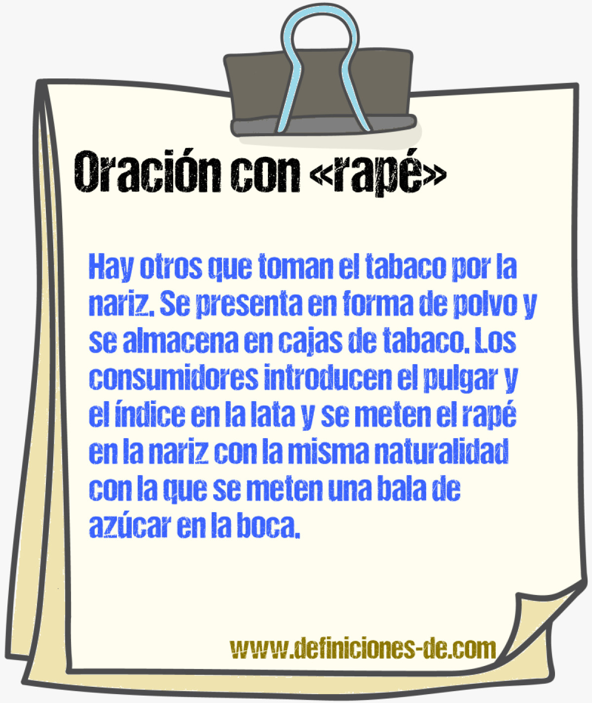 Ejemplos de oraciones con rap