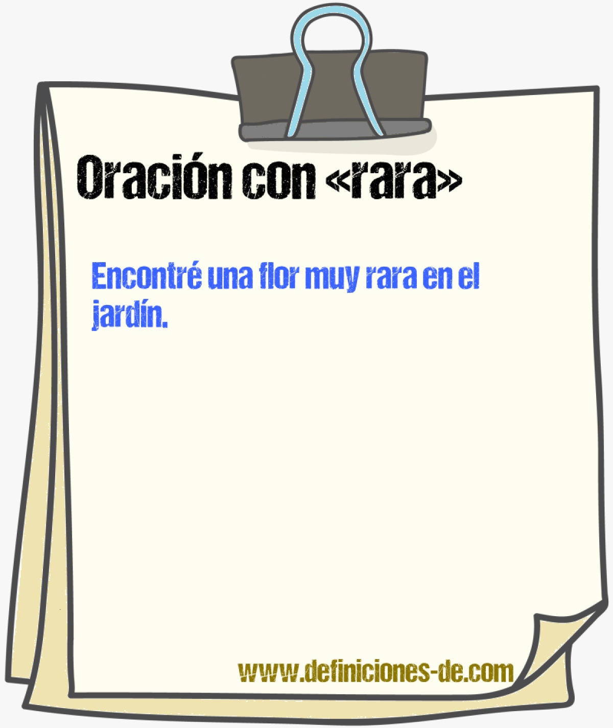 Ejemplos de oraciones con rara