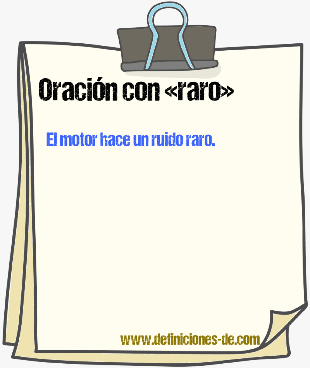 Ejemplos de oraciones con raro