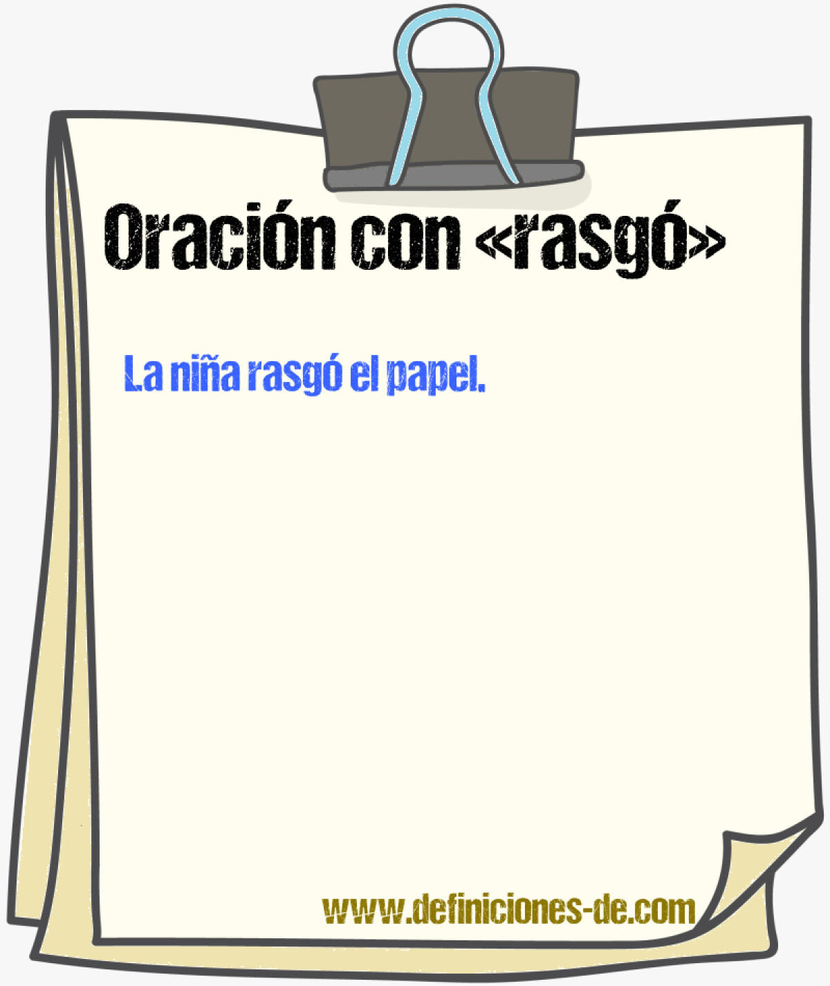Segun Rasco 56 oraciones con «rasgó»
