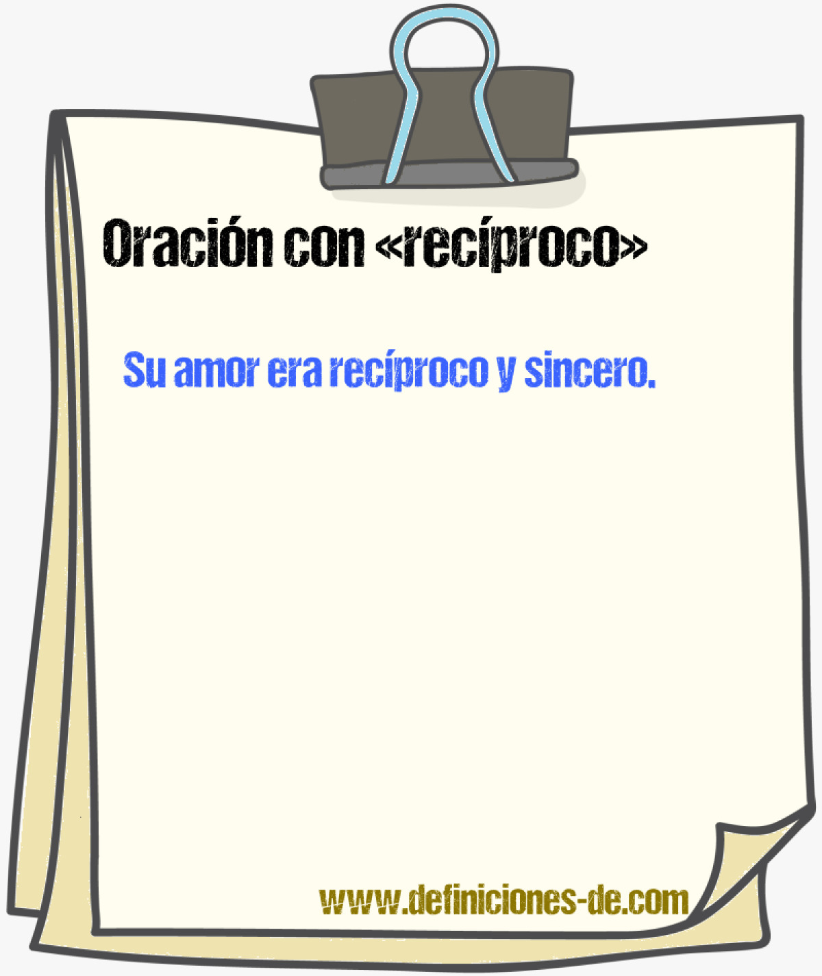 Ejemplos de oraciones con recproco