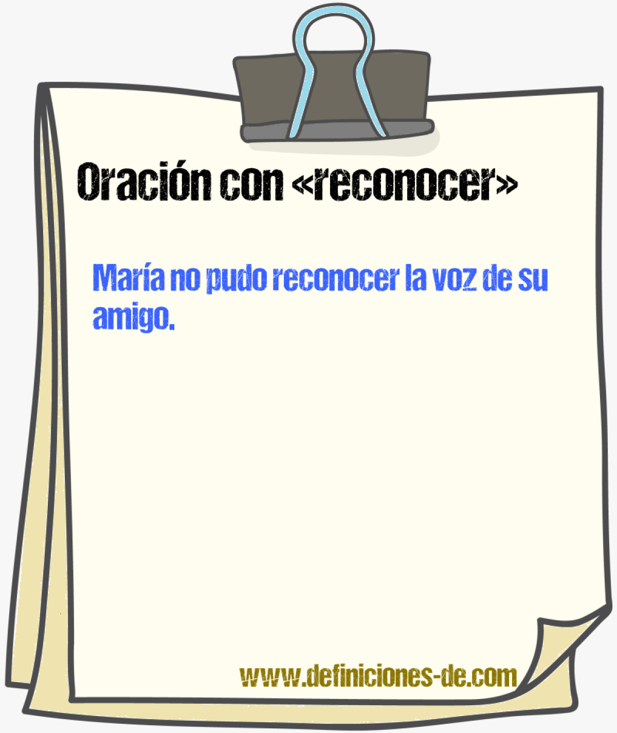 Ejemplos de oraciones con reconocer