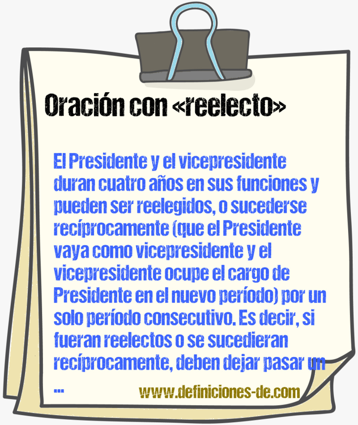 Ejemplos de oraciones con reelecto