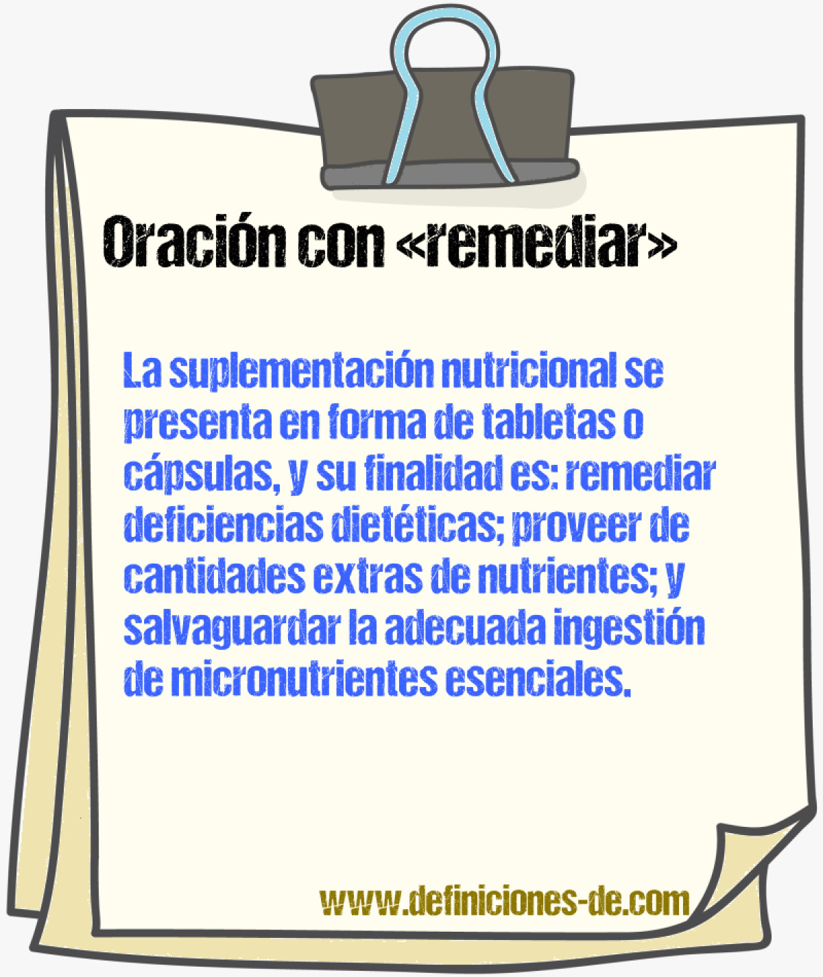 Ejemplos de oraciones con remediar