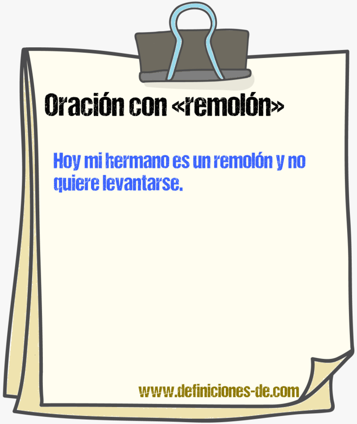 Ejemplos de oraciones con remoln