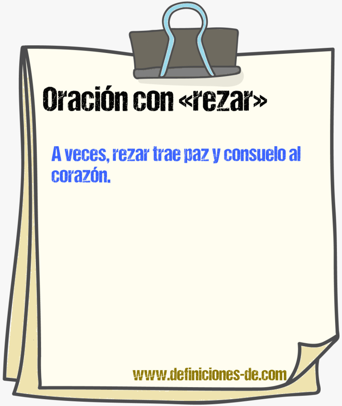 Ejemplos de oraciones con rezar